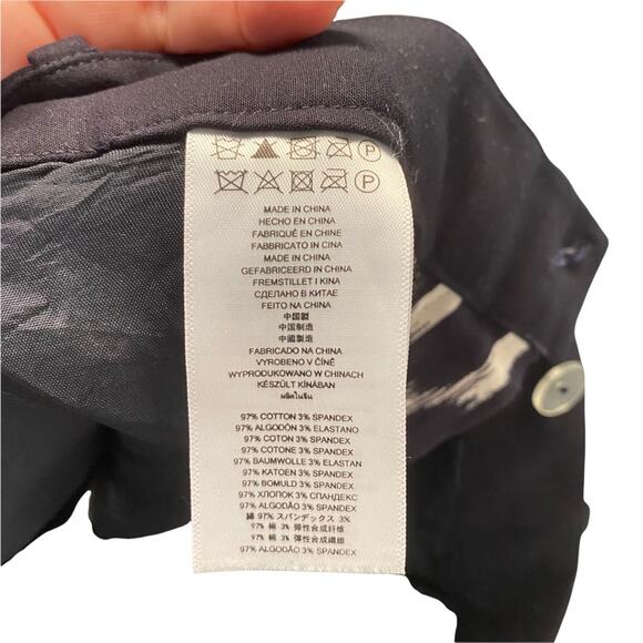 Michael Kors pants Womens Size 2 abstract print dress black white - Picture 4 of 4